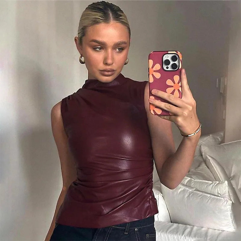 Caro - Burgundy Top